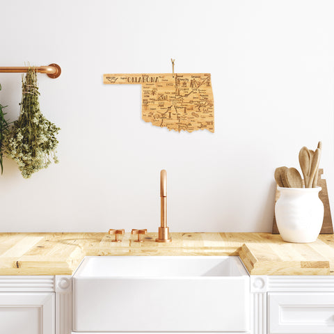 Totally Bamboo Destination State-Shaped Cutting and Serving Board Series