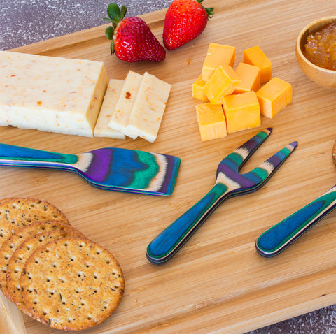 Totally Bamboo Baltique Mumbai Collection 3-Piece Cheese Tool Set
